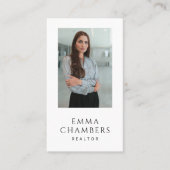 プロフェッショナルモダン不動産仲介業者フォトミニマリスト 名刺 (正面)