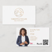 プロフェッショナルモダン不動産仲介業者マウンテンリアルティQRCode 名刺 (正面/裏面)