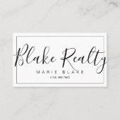 プロフェッショナルモダン不動産仲介業者不動産 名刺 (正面)