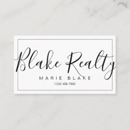 プロフェッショナルモダン不動産仲介業者不動産 名刺