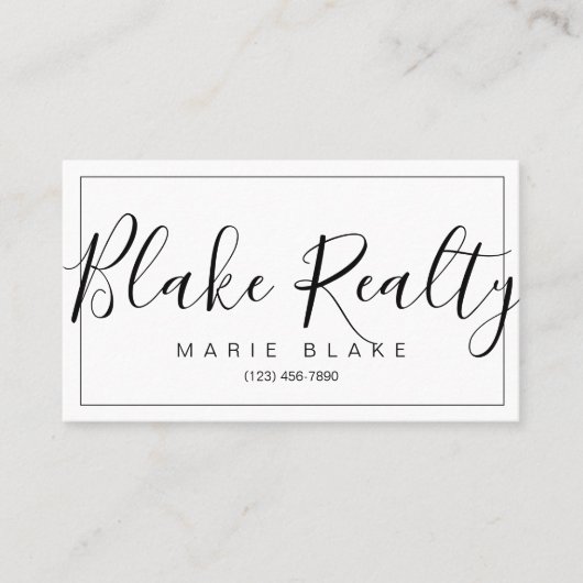 プロフェッショナルモダン不動産仲介業者不動産 名刺 (正面)