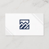 プロフェッショナルモダン不動産仲介業者写真名刺 名刺 (裏面)