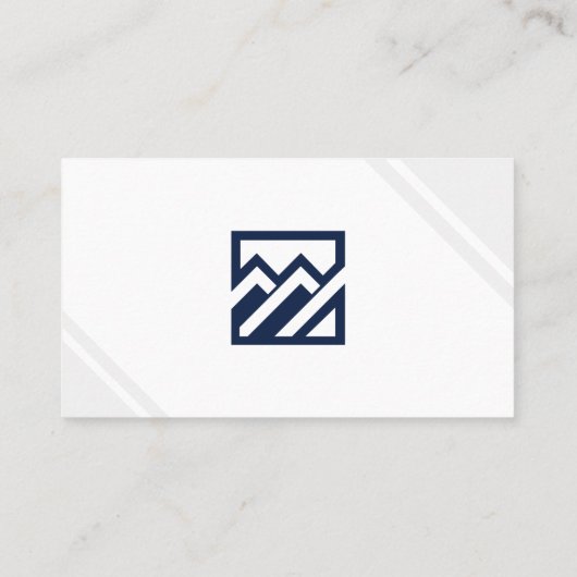 プロフェッショナルモダン不動産仲介業者写真名刺 名刺 (裏面)