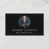 プロフェッショナルモダン不動産仲介業者実在エステートラグジュアリー 名刺 (正面)