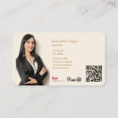 プロフェッショナルモダン不動産仲介業者挿入フォトハウス 名刺 (裏面)