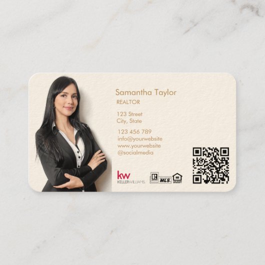 プロフェッショナルモダン不動産仲介業者挿入フォトハウス 名刺 (裏面)