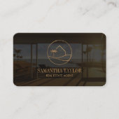 プロフェッショナルモダン不動産仲介業者挿入フォトハウス 名刺 (正面)