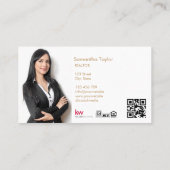 プロフェッショナルモダン不動産仲介業者挿入フォトハウス 名刺 (裏面)