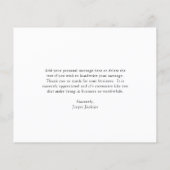 プロフェッショナルモダン予算サンキューカード チラシ (裏面)