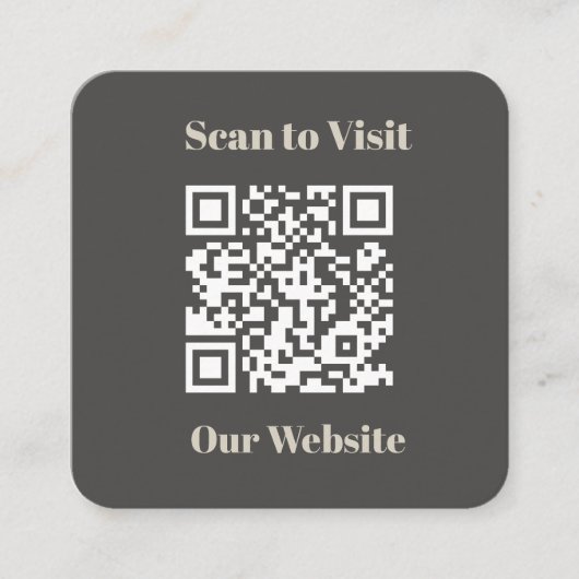 プロフェッショナルモダン会社 スクエア名刺 (正面)