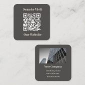 プロフェッショナルモダン会社 スクエア名刺 (正面/裏面)