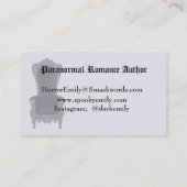 プロフェッショナルモダン作家ゴシック名刺 名刺 (裏面)