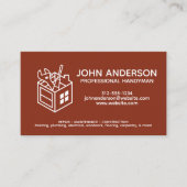 プロフェッショナルモダン便赤 名刺 (正面)