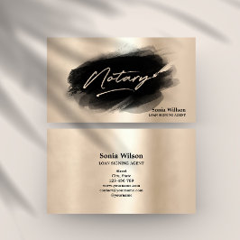 プロフェッショナルモダン公証人ローン署名業者 名刺