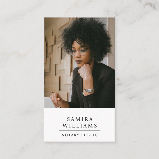 プロフェッショナルモダン公証人公開写真 名刺 (正面)