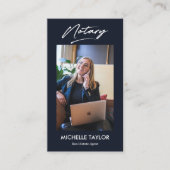 プロフェッショナルモダン公証人公開写真QRコード 名刺 (正面)