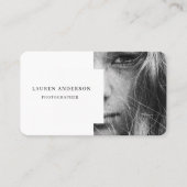 プロフェッショナルモダン写真 | QRコード 名刺 (正面)