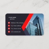 プロフェッショナルモダン名刺の作成 名刺 (裏面)