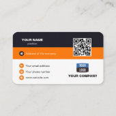 プロフェッショナルモダン名刺の作成 名刺 (裏面)