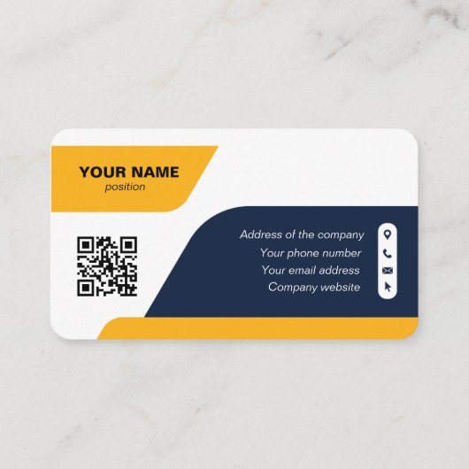 プロフェッショナルモダン名刺の作成 名刺 (裏面)