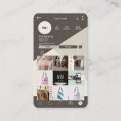 プロフェッショナルモダン名刺 |カスタムデザイン 名刺 (正面)