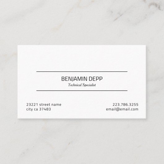 プロフェッショナルモダン名刺 名刺 (正面)