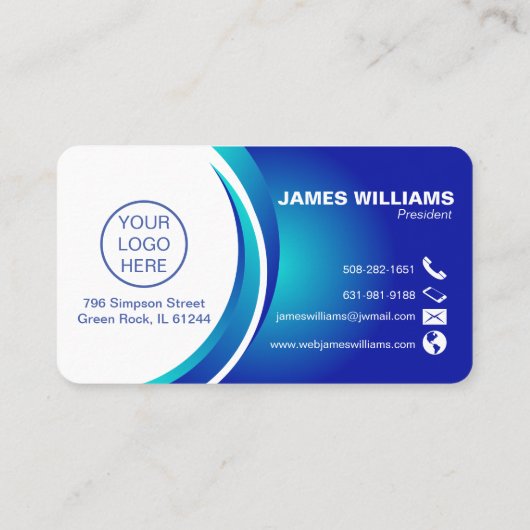 プロフェッショナルモダン名刺 名刺 (裏面)