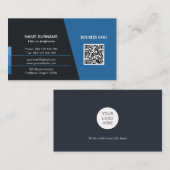 プロフェッショナルモダン名刺(QRコード付き) 名刺 (正面/裏面)