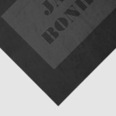 プロフェッショナルモダン名 |濃いグレーと黒 薄葉紙 (詳細)