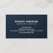 プロフェッショナルモダン大工サービスと便利屋 名刺 (裏面)