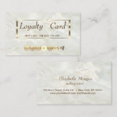 プロフェッショナルモダン大理石、金ゴールドフレームロイヤリティカード ロイヤリティカード (正面/裏面)
