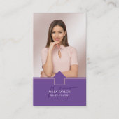 プロフェッショナルモダン実在エステートMonogram写真 名刺 (正面)