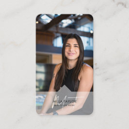 プロフェッショナルモダン実在エステートMonogram写真 名刺