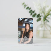 プロフェッショナルモダン実在エステートMonogram写真 名刺 (スタンド正面)