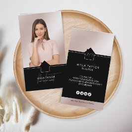 プロフェッショナルモダン実在エステートMonogram写真 名刺