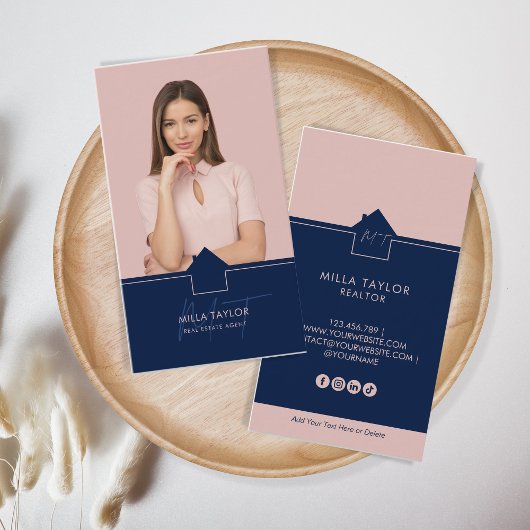 プロフェッショナルモダン実在エステートMonogram写真 名刺