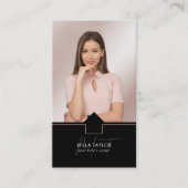 プロフェッショナルモダン実在エステートMonogram写真 名刺 (正面)