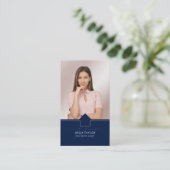 プロフェッショナルモダン実在エステートMonogram写真 名刺 (スタンド正面)