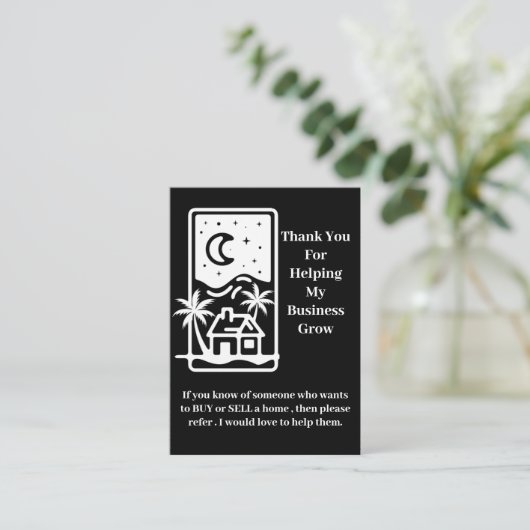 プロフェッショナルモダン実在不動事業 紹介カード (スタンド正面)