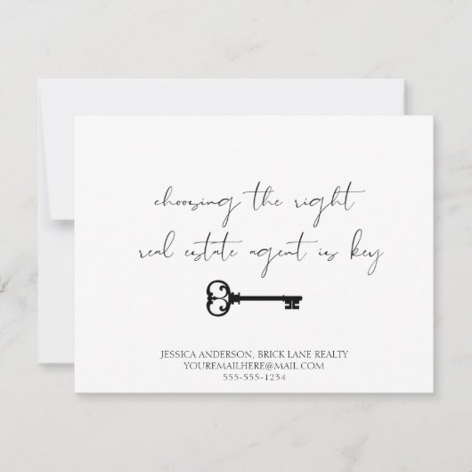 プロフェッショナルモダン実在不動産業者マーケティング カード (正面)