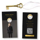 プロフェッショナルモダン実在写真（縦型） 名刺