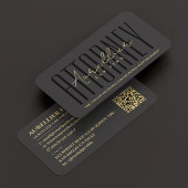 プロフェッショナルモダン弁護士ローファームブラック 名刺