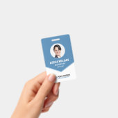 プロフェッショナルモダン従業員イベントスタッフID バッジ (手持ち)