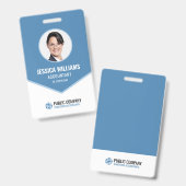 プロフェッショナルモダン従業員イベントスタッフID バッジ (正面＆裏面)