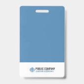 プロフェッショナルモダン従業員イベントスタッフID バッジ (裏面)