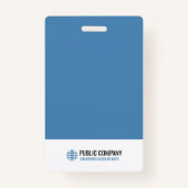 プロフェッショナルモダン従業員イベントスタッフID バッジ (裏面)