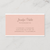 プロフェッショナルモダン手書きスクリプトのミニマル 名刺 (正面)