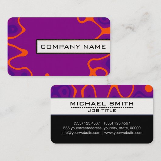 プロフェッショナルモダン抽象芸術アーエレガント#41 名刺 (正面/裏面)