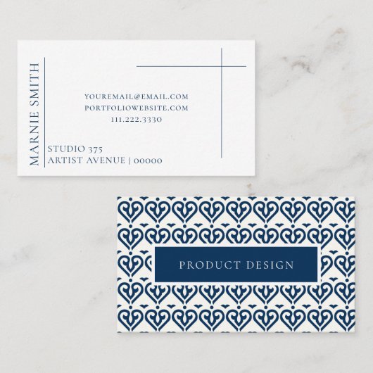 プロフェッショナルモダン抽象芸術タイル名刺 名刺 (正面/裏面)