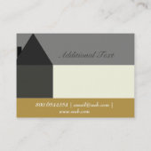 プロフェッショナルモダン抽象芸術ハウスデザイン 名刺 (裏面)